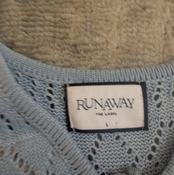 Runaway The Label Sky Blue Sonoma Maxi Knit Dress - Picture 6 of 15